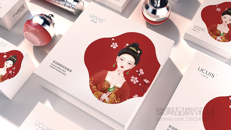 ucuis 插畫(huà)國(guó)潮風(fēng)化妝品包裝設(shè)計(jì)圖01