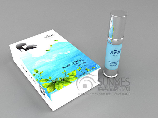 天地姿護(hù)膚品插畫風(fēng)格包裝設(shè)計